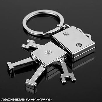 ロボット型キーホルダー レッド mono55600756-200929-02.jpg
